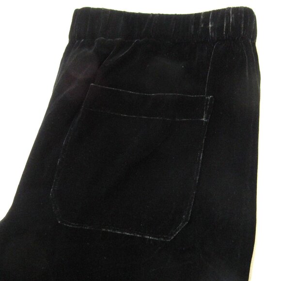 NWT Theory Winszlee in Black Fixture Matte Velvet Drawstring Relaxed Pants P XS - Picture 12 of 15